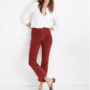 Madewell Cali Demi-Boot Jeans in Corduroy NWT